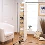 H & L Russel Shoe Organiser 10 Pocket, Creme with Caramel Trim, 127 x 15 x 30 cm