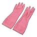 KLOUD City Rubber Premium WaterProof Non-slip Gloves for doing the dishes/washing/clearning (Pink 1 pair Medium)