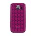 Amzer Luxe Argyle High Gloss TPU Soft Gel Skin Case for LG Optimus S / LG Optimus U - Hot Pink thumb