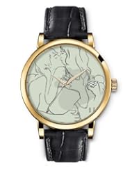 SPRAWL Aanalog Fashion Series Gold Ladies Watches of Genuine Black Leather Strap,Unique Wrist Watch for Women Girls Designed with drawing lovers