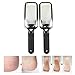 Queentools Colossal Pedicure Foot Rasp and Callus Remover Sided Stainless Steel - Remove Hard Skin Set of 2(Black)