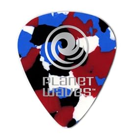 Planet Waves 25 Standard Guitar Picks - Celluloid Multi-Color > Medium