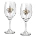 New Orleans Saints NFL 2pc Wine Glass Set - Primary Logo