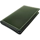 Black Baekgaard Leather Brights Card holder for business cards or credit cards~Many Colors