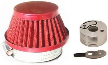 GOPED PARTS RED RACING AIR FILTER KIT Vstack Choke Velocity Stack 23cc Bigfoot