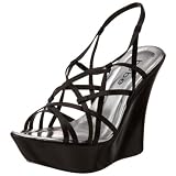 41q6sc axWL. SL160  bebe Womens Bacia Platform Sandal,Black,7.5 M US