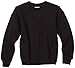 MJ Soffe Big Boys' Crew Sweatshirt, Black, Medium
