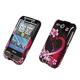 EMPIRE Purple Heart Flowers Design Hard Case Cover for AT&T HTC Inspire 4G