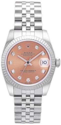 ｜ROLEX　デイトジャスト　178274G　ピンク　10Pダイヤ　[並行輸入品]