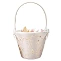 Sparkling Flower Girl Basket - Ivory