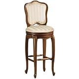Cambridge Swivel Bar Stool Beige Satin Str Oak by Home Decorators Collection