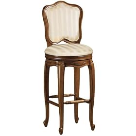 Cambridge Swivel Bar Stool Beige Satin Str Oak by Bar Stools
