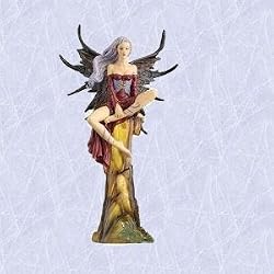Crystal the perched fairy statue sparkling sculpture