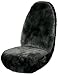 Elegant E 074811 Black Genuine Sheepskin High Back Seat Cover