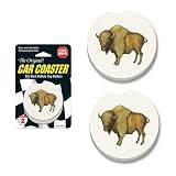 American Buffalo Car Coaster, Two Pack
