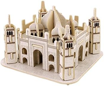 Totoer®Taj Mahal 3D Jigsaw Puzzle Woodcraft Kit Wooden Toy Puzzle Model