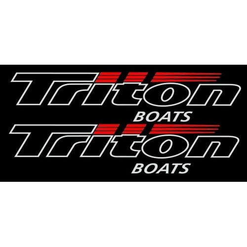 Triton Boats Watercraft Pair of Decal Stickers 3" Tall X 18