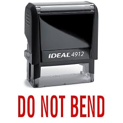 DO NOT BEND Red Office Stock Self-Inking Rubber Stamp