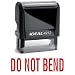 DO NOT BEND Red Office Stock Self-Inking Rubber Stamp