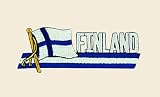 Finland Logo Embroidered Iron on or Sew on Patch