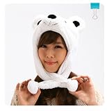 Polar Bear Plush Animal hat /Cap for winter