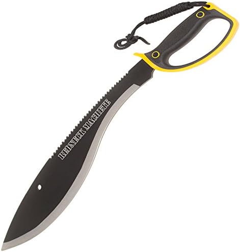 20.85 Inch Redneck Machete Enclosed Handle - Yellow