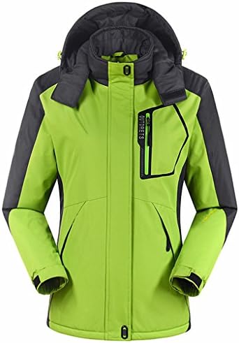 Cloudy Women's Outdoor Winter Windproof Mountain Ski Jacket(Fluorescent Green,US XS/AsianL)
