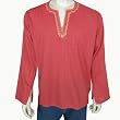Mens Embroidered Kurta Casual Cotton Shirt India Size L Chest 42 inches