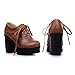 Show Shine Women's Fashion Platform High Chunky Heel Ankle Boots