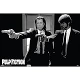 (39x55) Pulp Fiction Movie (Pointing Guns, Huge) Poster Print