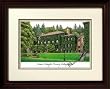 Western Washington University Alma Mater Alma Mater 14x18 Lithograph in Mahogany Frame