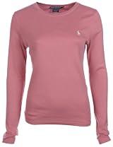 Ralph Lauren Womens Fitted Knit Longsleeve Pink