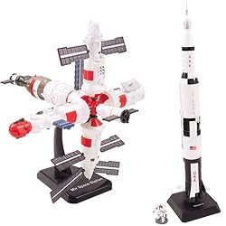 InAir E-Z Build Space 2pc Set - NASA Space Station and Saturn V Rocket