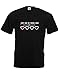 Just One Of Those Days, Mens Printed T-Shirt - Black/White/Red M
