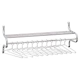 Safco® Chrome-Plated Shelf Rack with Hangers