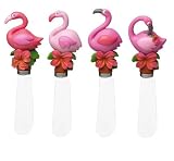 Tropical Pink Flamingo Mingo Spreader Set/4