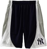 MLB Youth New York Yankees Mesh Short (Dark Navy, Medium)