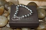 SILPADA DESIGNS STERLING SILVER BRACELET BALL WITH SAFTEY CHAIN