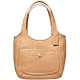 AUTHENTIC COACH ERGO BAMBOO PEBBLE LEATHER SHOULDER TOTE 11615