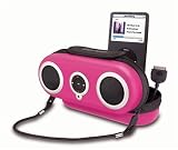 iHome iH19 Portable Water-Resistant Stereo Sport Case for iPod Or MP3 Player (Dark Pink)