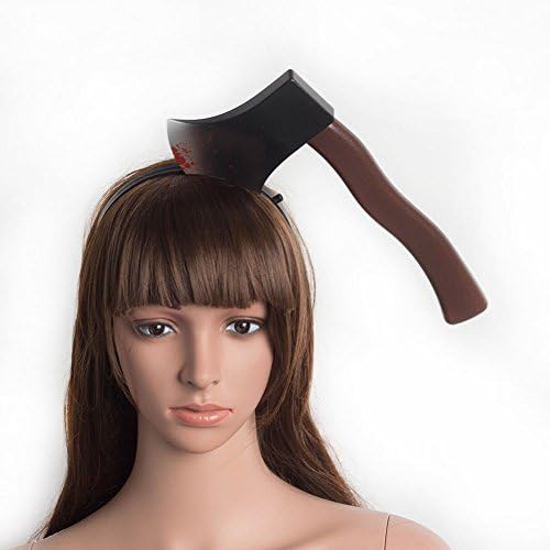 Foreasy Halloween Top Hat Headband Horror Zombie Funny Props Customes Decoration Party Supplies Axe