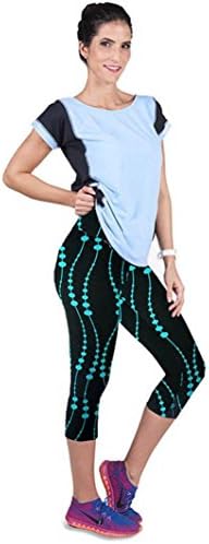 OVERMAL Women High Waist Fitness Yoga Sport Pants Leggings (L, Blue)