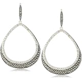 JUDITH JACK Marcasite and Crystal Tear Drop Ea