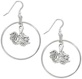 NCAA South Carolina Gamecocks School Charm Round Earrings