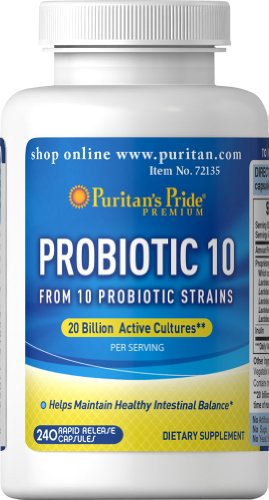 Puritan's Pride Probiotic 10-240 Capsules