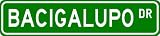 BACIGALUPO Street Sign ~ Personalized Family Lastname Sign ~ Gameroom, Basement, Garage Sign Novelty** ALUMINUM