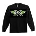 SnoX Racing Long Sleeve Shirt - Black Snowmobile Tee, Green, XL