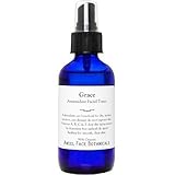 Grace Antioxidant Organic Facial Toner - Speeds Cellular Renewal For Smooth Clear Skin - All Skin Types - 2 oz Mist Sprayer - By Angel Face Botanicals