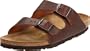 Birkenstock Unisex Arizona Leather Sandal,Cortina Brown,38 M EU