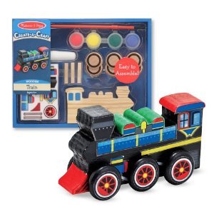 Melissa and Doug Educational Toy CreateACraft Wooden Train by